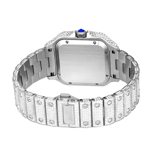 No logo Iced Out Automatic Watches  Men Mechanical VVS Moissanite Watch